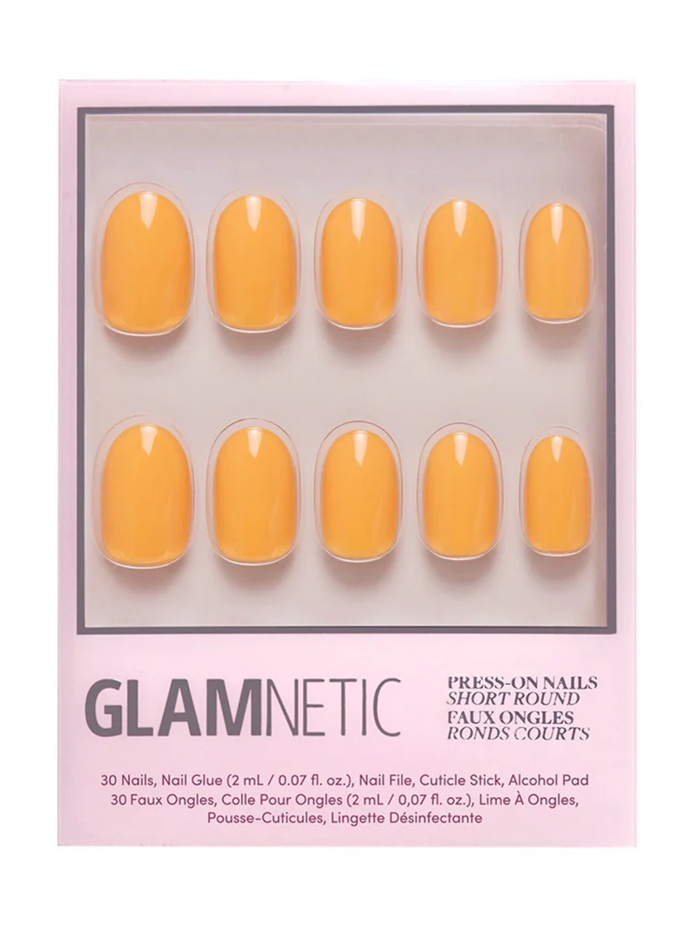 2 for $24 - Glamnetic Press On Nails - Sunset Orange